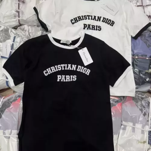 Replica Christian Dior T-Shirts Short Sleeved For Women #1351046 $48.00 USD for Wholesale