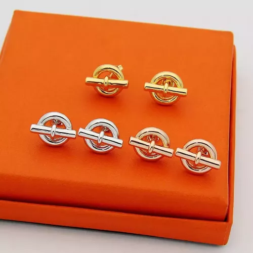 Replica Hermes Earrings For Women #1351073 $25.00 USD for Wholesale