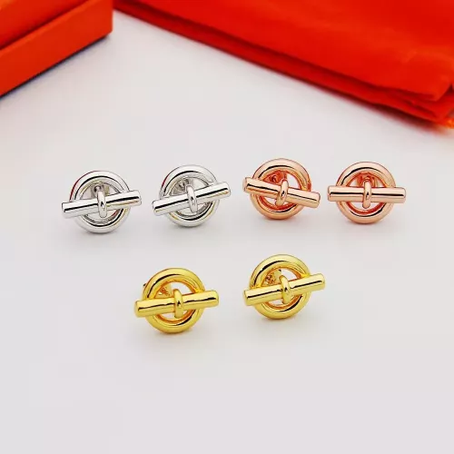 Replica Hermes Earrings For Women #1351076 $25.00 USD for Wholesale