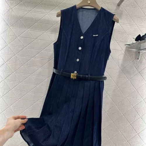 Cheap MIU MIU Dresses Sleeveless For Women #1351077, $$76.00 USD On MIU MIU Dresses