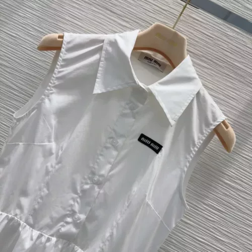 Replica MIU MIU Dresses Sleeveless For Women #1351078 $72.00 USD for Wholesale