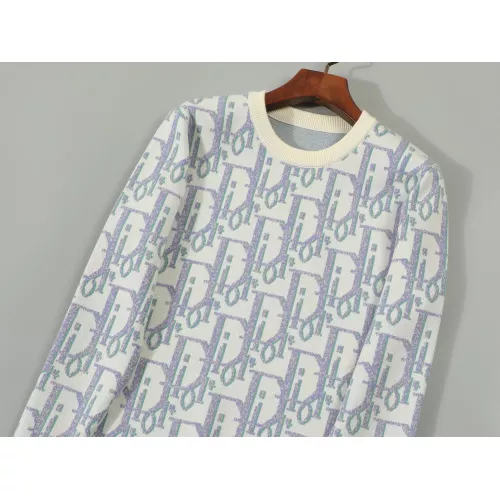 Replica Christian Dior Sweaters Long Sleeved For Men #1351090 $42.00 USD for Wholesale