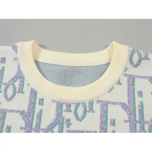Replica Christian Dior Sweaters Long Sleeved For Men #1351090 $42.00 USD for Wholesale