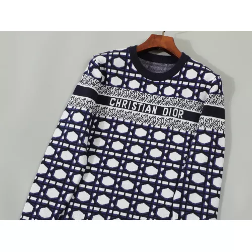 Replica Christian Dior Sweaters Long Sleeved For Men #1351091 $42.00 USD for Wholesale