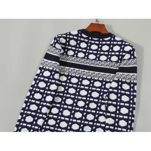 Replica Christian Dior Sweaters Long Sleeved For Men #1351091 $42.00 USD for Wholesale