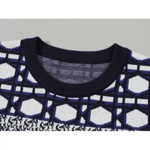 Replica Christian Dior Sweaters Long Sleeved For Men #1351091 $42.00 USD for Wholesale