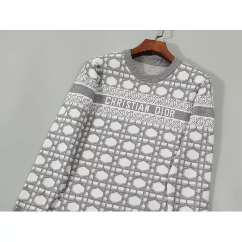 Replica Christian Dior Sweaters Long Sleeved For Men #1351092 $42.00 USD for Wholesale