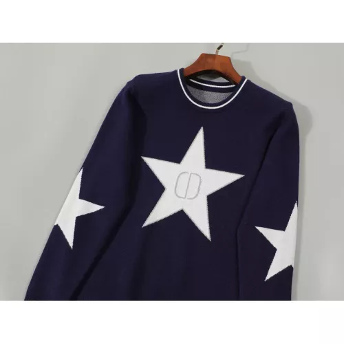 Replica Christian Dior Sweaters Long Sleeved For Men #1351093 $42.00 USD for Wholesale