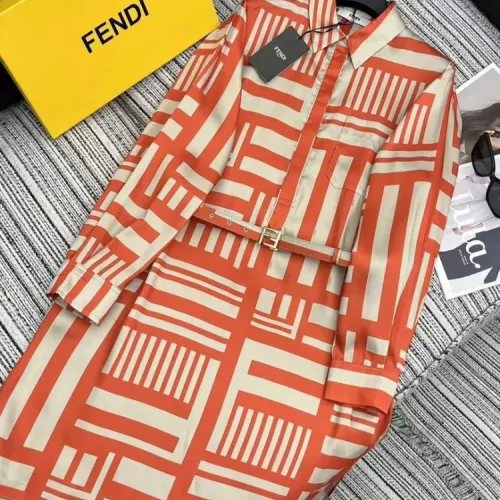 Cheap Fendi Dresses Long Sleeved For Women #1351222, $$85.00 USD On Fendi Dresses