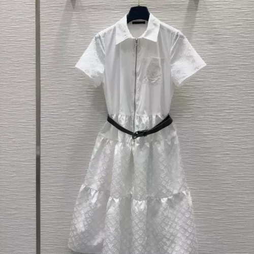 Cheap Louis Vuitton LV Dresses Short Sleeved For Women #1351232, $$85.00 USD On Louis Vuitton LV Dresses