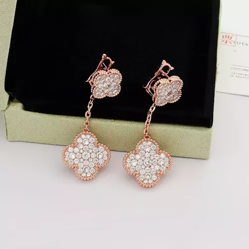 Replica Van Cleef & Arpels Earrings For Women #1351371 $34.00 USD for Wholesale