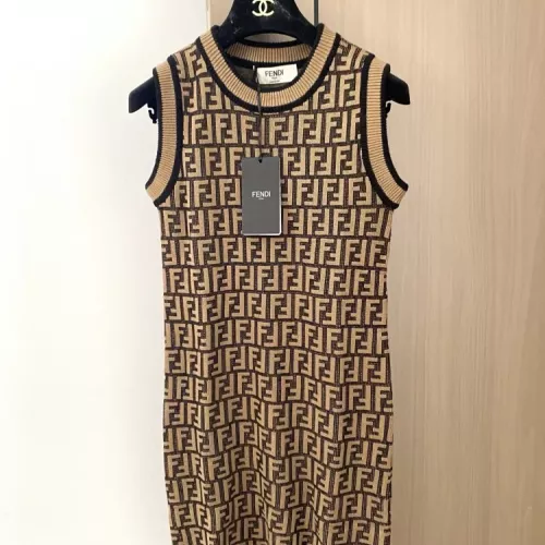 Cheap Fendi Dresses Sleeveless For Women #1351417, $$98.00 USD On Fendi Dresses