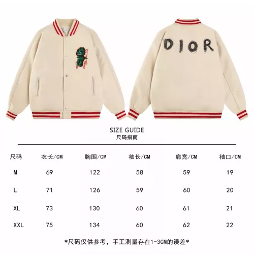 Replica Christian Dior Jackets Long Sleeved For Unisex #1351593 $80.00 USD for Wholesale