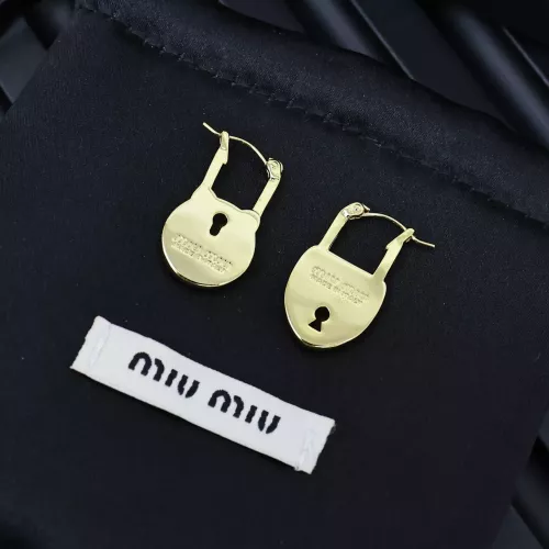 Replica MIU MIU Earrings For Women #1351681 $25.00 USD for Wholesale