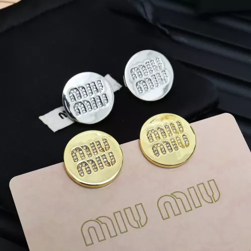 Replica MIU MIU Earrings For Women #1351682 $27.00 USD for Wholesale