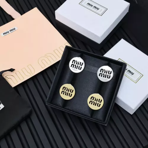 Replica MIU MIU Earrings For Women #1351685 $27.00 USD for Wholesale