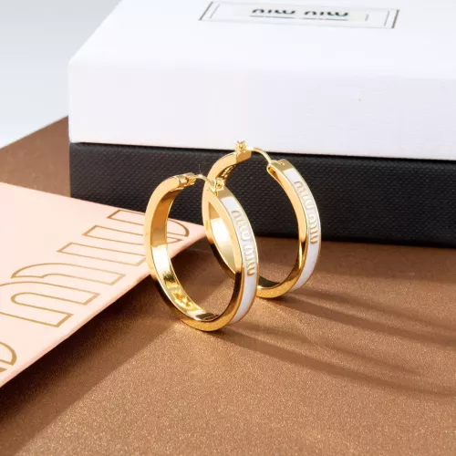 Replica MIU MIU Earrings For Women #1351696 $29.00 USD for Wholesale