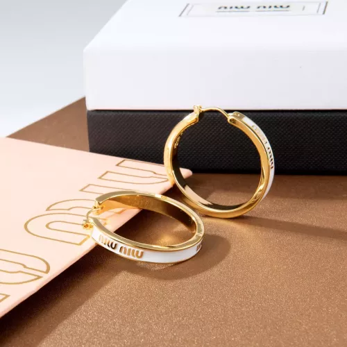 Replica MIU MIU Earrings For Women #1351696 $29.00 USD for Wholesale