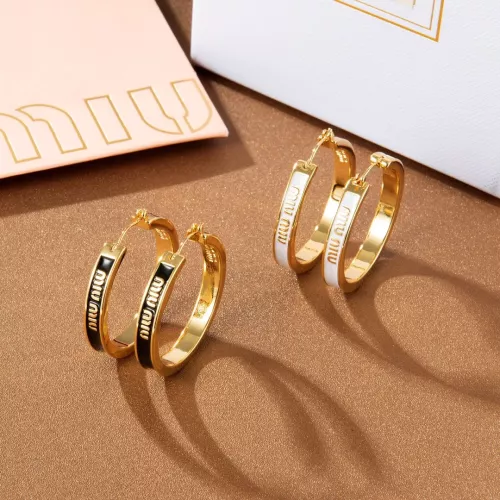 Replica MIU MIU Earrings For Women #1351696 $29.00 USD for Wholesale