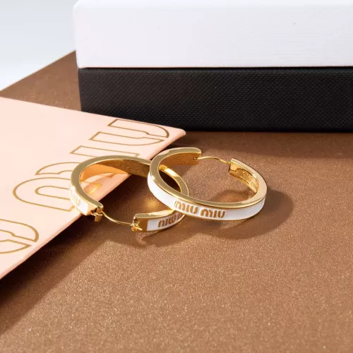 Replica MIU MIU Earrings For Women #1351696 $29.00 USD for Wholesale