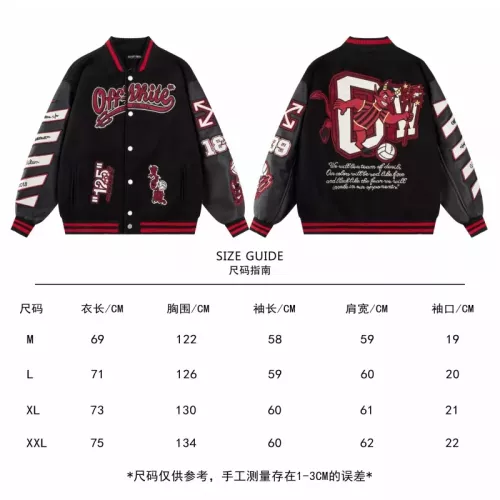Replica Off-White Jackets Long Sleeved For Unisex #1351698 $80.00 USD for Wholesale