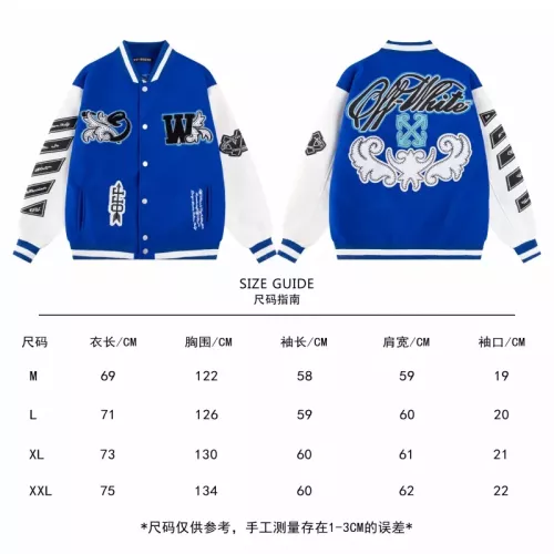 Replica Off-White Jackets Long Sleeved For Unisex #1351699 $80.00 USD for Wholesale