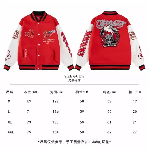 Replica Off-White Jackets Long Sleeved For Unisex #1351704 $80.00 USD for Wholesale