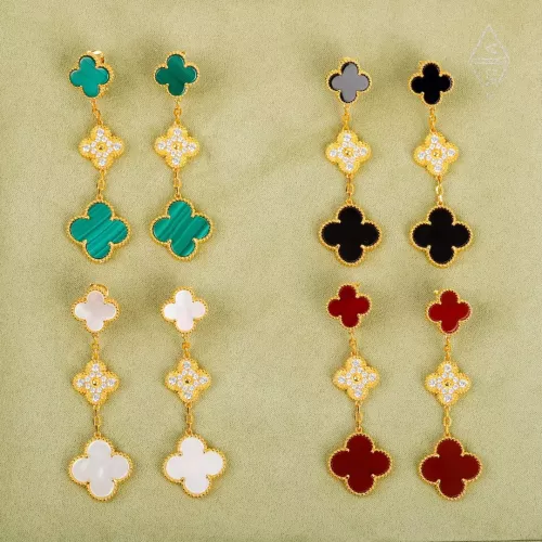 Replica Van Cleef & Arpels Earrings For Women #1351873 $38.00 USD for Wholesale