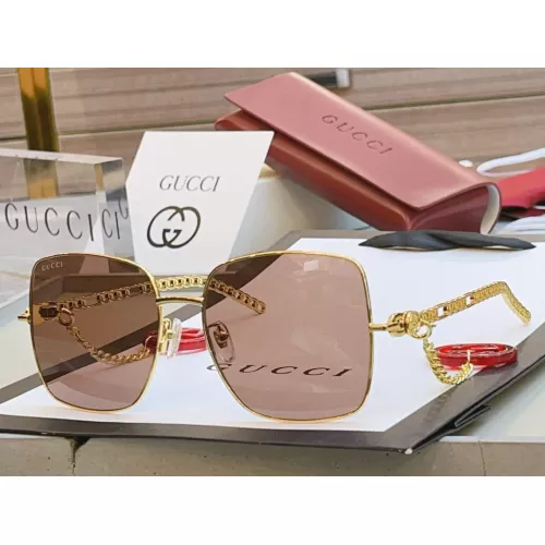 Cheap Gucci AAA Quality Sunglasses #1352444, $$64.00 USD On Gucci AAA Quality Sunglasses