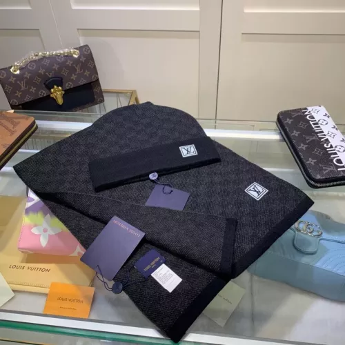 Cheap Louis Vuitton LV Hat and Scarf and Glove Set #1353267, $$45.00 USD On Louis Vuitton LV Hat and Scarf and Glove Set