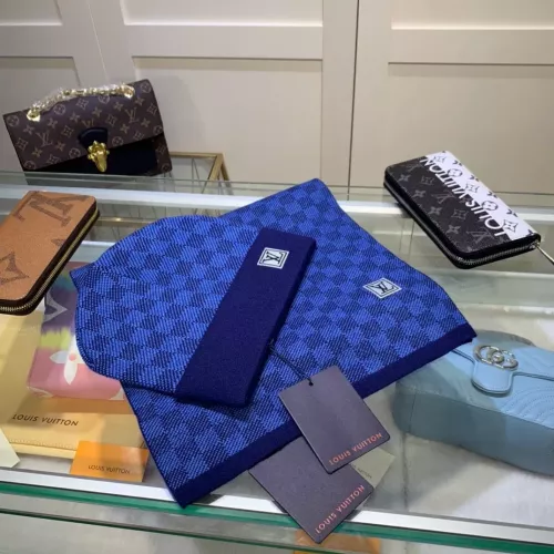 Cheap Louis Vuitton LV Hat and Scarf and Glove Set #1353268, $$45.00 USD On Louis Vuitton LV Hat and Scarf and Glove Set