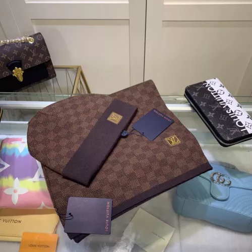 Cheap Louis Vuitton LV Hat and Scarf and Glove Set #1353269, $$45.00 USD On Louis Vuitton LV Hat and Scarf and Glove Set