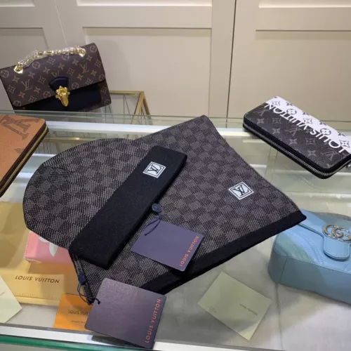 Cheap Louis Vuitton LV Hat and Scarf and Glove Set #1353270, $$45.00 USD On Louis Vuitton LV Hat and Scarf and Glove Set