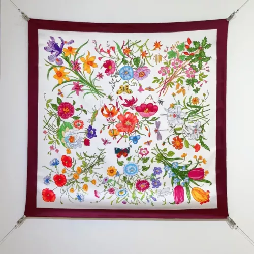 Cheap Gucci Silk Squares #1353665, $$64.00 USD On Gucci Scarf