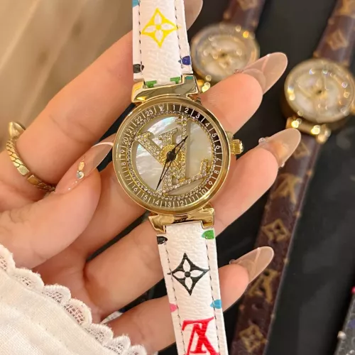 Cheap Louis Vuitton Watches In Gold For Women #1353837, $$39.00 USD On Louis Vuitton Watches