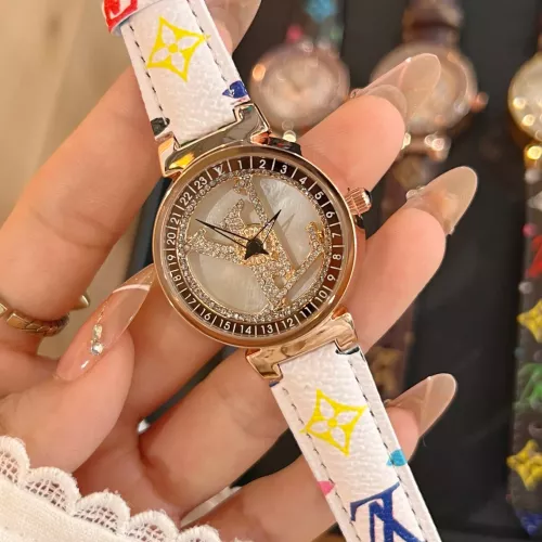 Cheap Louis Vuitton Watches In Rose Gold For Women #1353840, $$39.00 USD On Louis Vuitton Watches