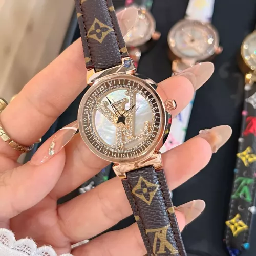 Cheap Louis Vuitton Watches In Rose Gold For Women #1353842, $$39.00 USD On Louis Vuitton Watches