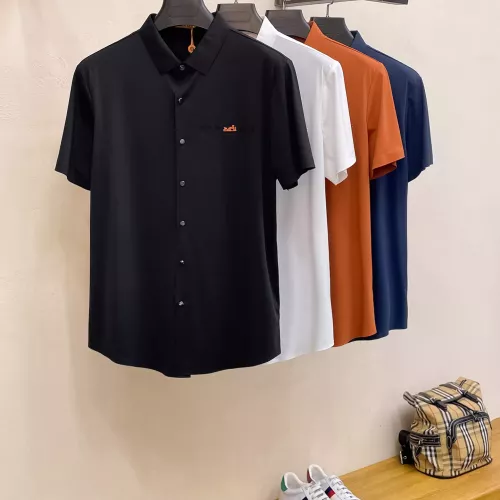 Replica Hermes Shirts Short Sleeved For Men #1353865 $52.00 USD for Wholesale