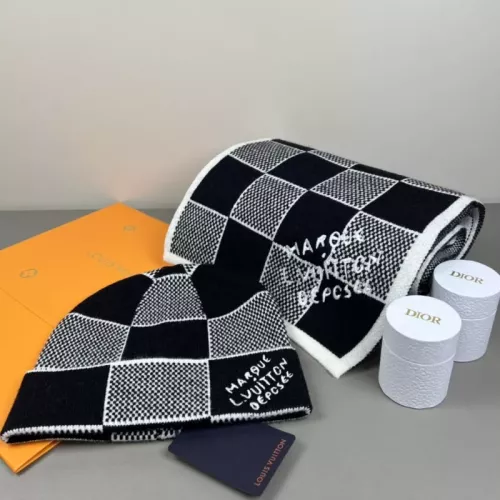 Cheap Louis Vuitton LV Hat and Scarf Set #1353987, $$45.00 USD On Louis Vuitton LV Hat and Scarf and Glove Set