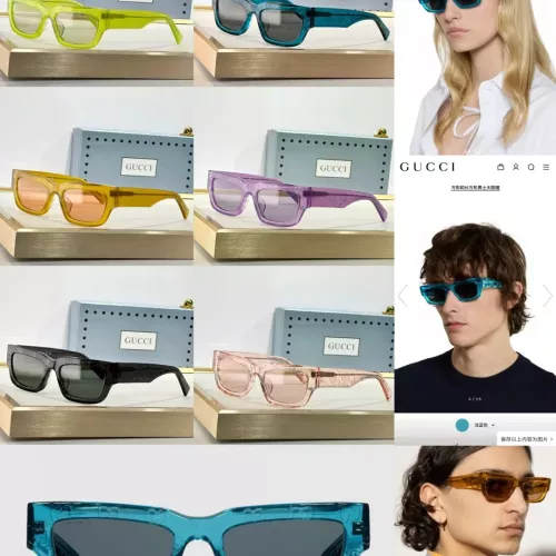 Replica Gucci AAA Quality Sunglasses #1354069 $60.00 USD for Wholesale