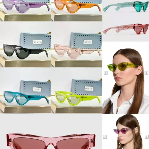 Replica Gucci AAA Quality Sunglasses #1354077 $60.00 USD for Wholesale