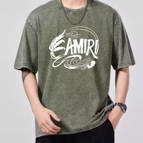 Cheap Amiri T-Shirts Short Sleeved For Men #1354190, $$45.00 USD On Amiri T-Shirts