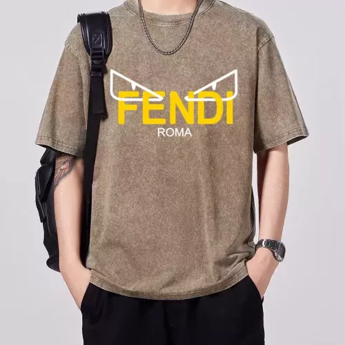 Cheap Fendi T-Shirts Short Sleeved For Men #1354201, $$45.00 USD On Fendi T-Shirts
