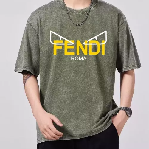 Cheap Fendi T-Shirts Short Sleeved For Men #1354202, $$45.00 USD On Fendi T-Shirts