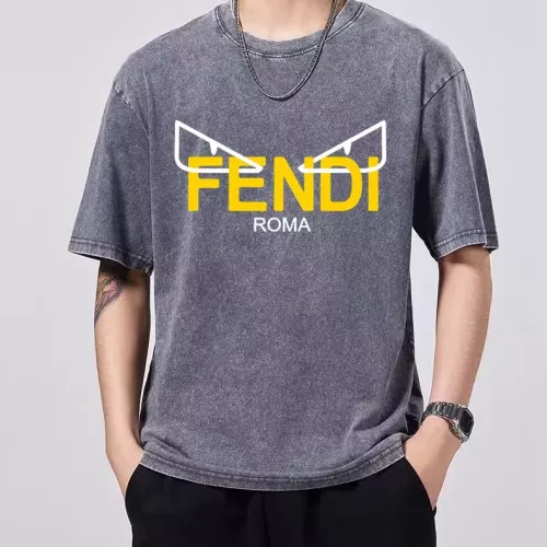 Cheap Fendi T-Shirts Short Sleeved For Men #1354203, $$45.00 USD On Fendi T-Shirts