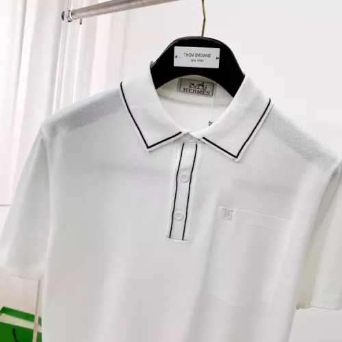 Replica Hermes T-Shirts Short Sleeved For Men #1354284 $76.00 USD for Wholesale