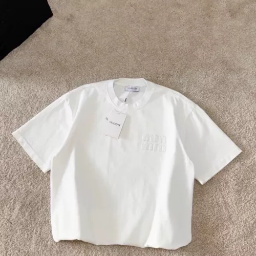 Replica MIU MIU T-Shirts Short Sleeved For Unisex #1354313 $64.00 USD for Wholesale