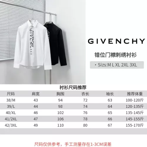Replica Givenchy Shirts Long Sleeved For Men #1354486 $76.00 USD for Wholesale
