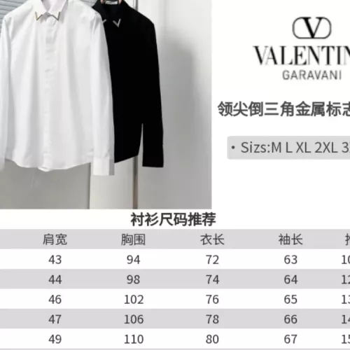Replica Valentino Shirts Long Sleeved For Men #1354519 $68.00 USD for Wholesale