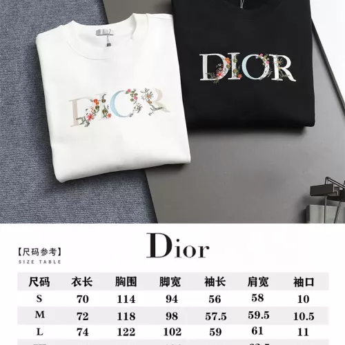 Replica Christian Dior Hoodies Long Sleeved For Unisex #1355078 $60.00 USD for Wholesale
